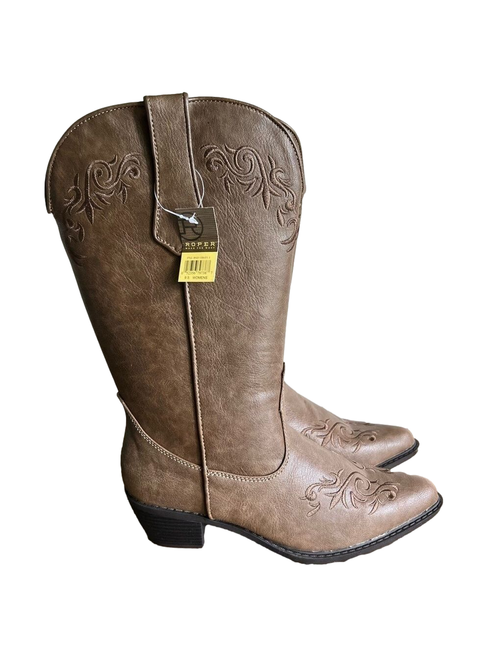 ROPER NEW Women's Brooklyn Embroidered 12" Western Boot Size 9.5